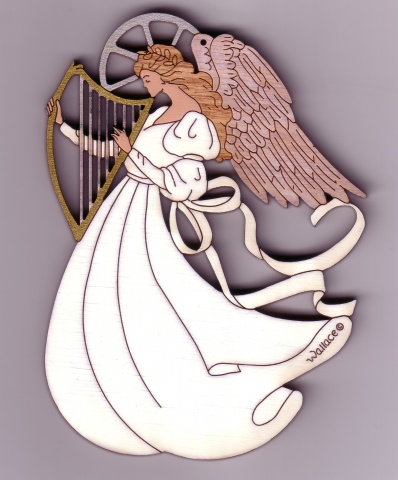 Angel with Harp #089